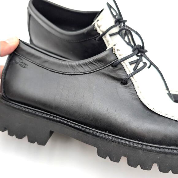 G.H.BASS Wallace Two-Eyed Moc Toe Loafer Shoes White/Black Size US9.5M EU40 - Picture 13 of 13